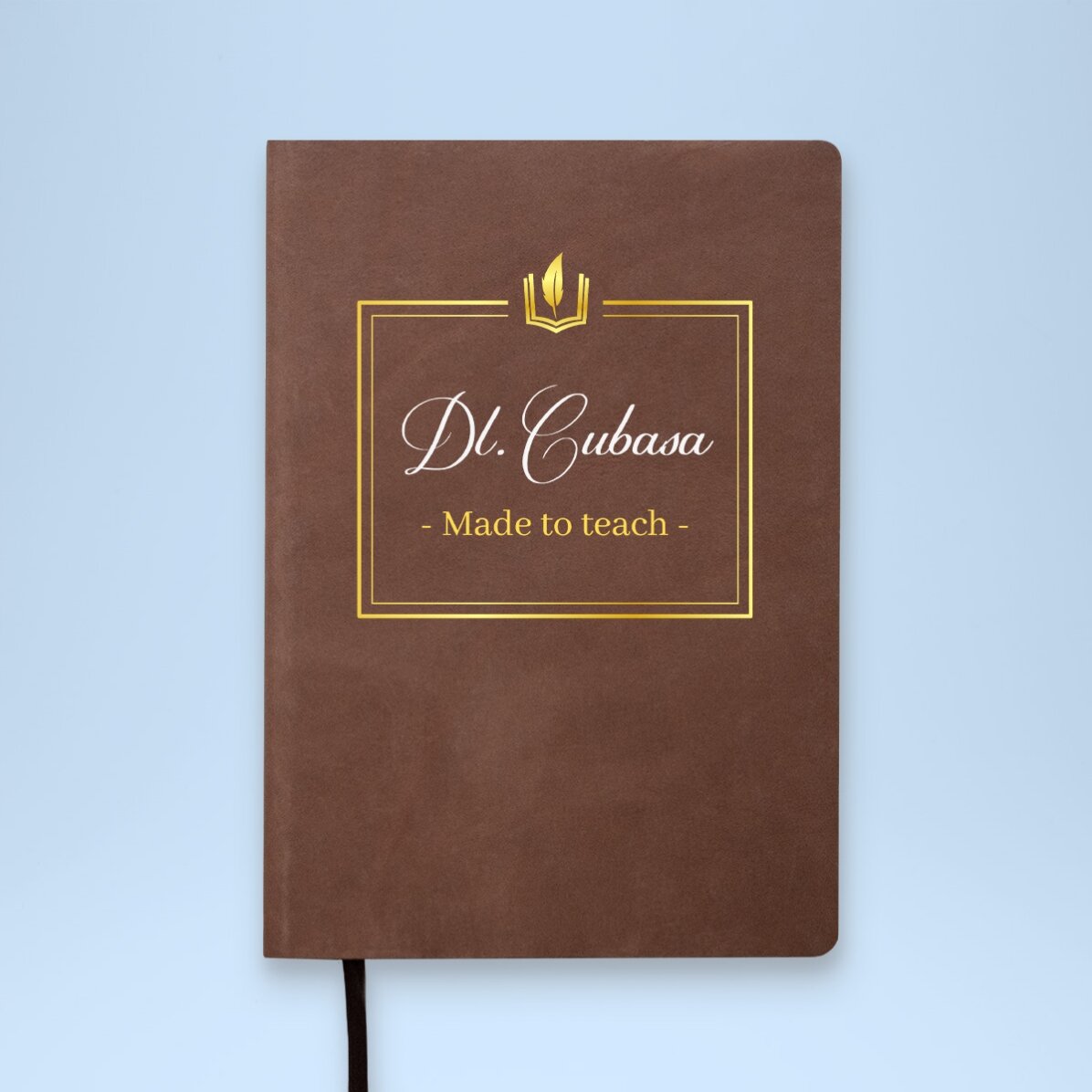 Agendă din piele personalizată color - Made to teach 