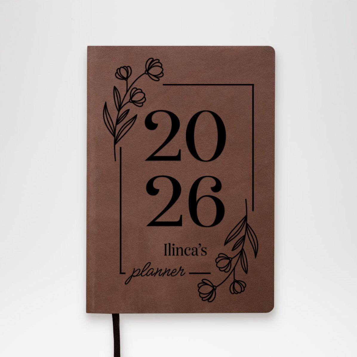 Personalised leather diary with message - Planner
