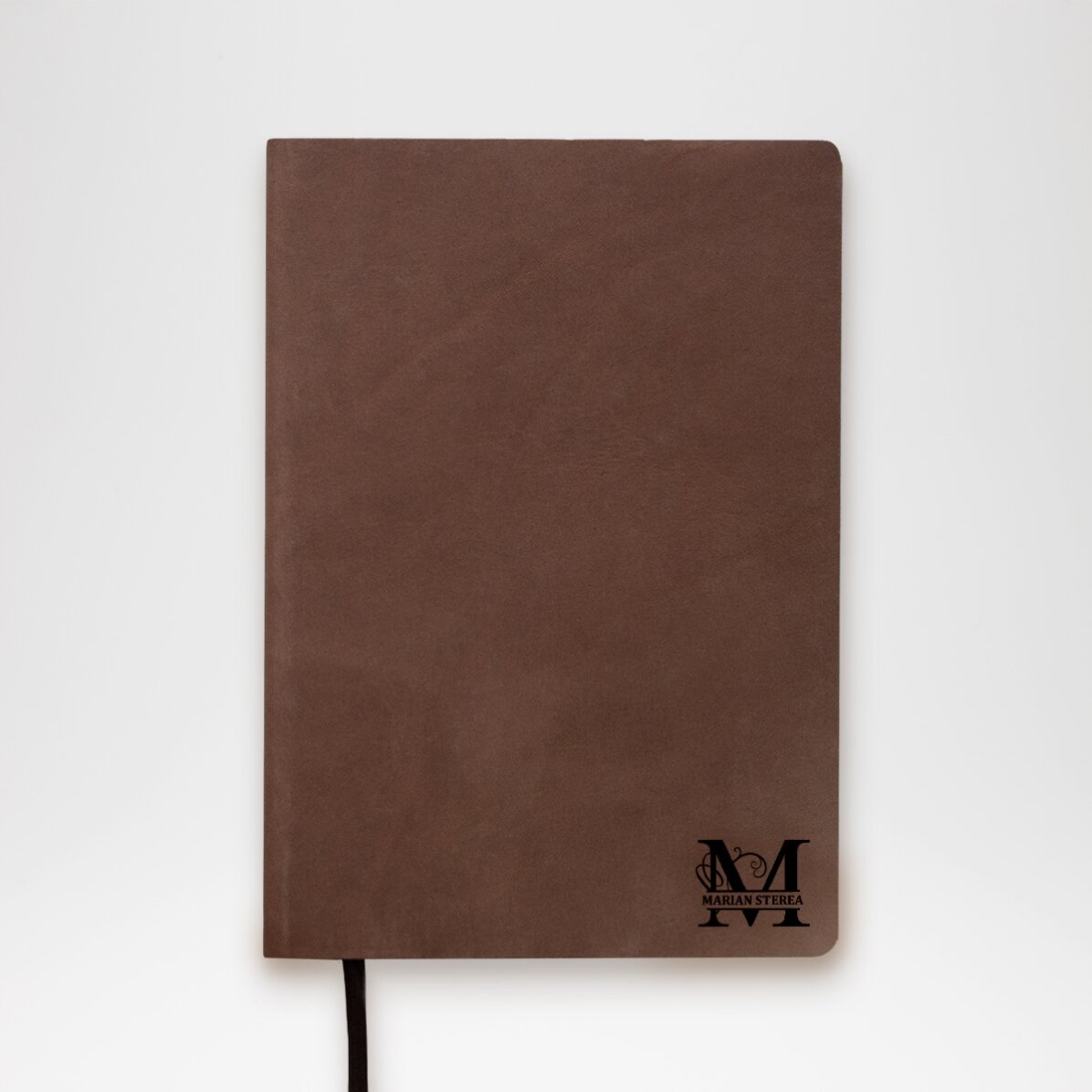 Agendă din piele personalizată cu monogramă