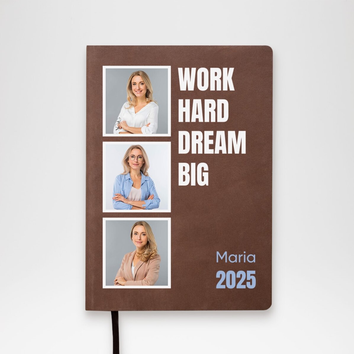 Personalised diary with 3 photos and text - Work
