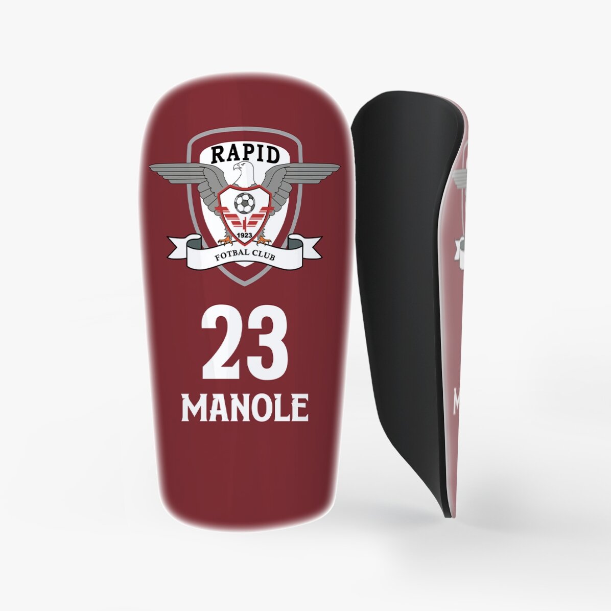FC Rapid football defenders personalised with logo and text