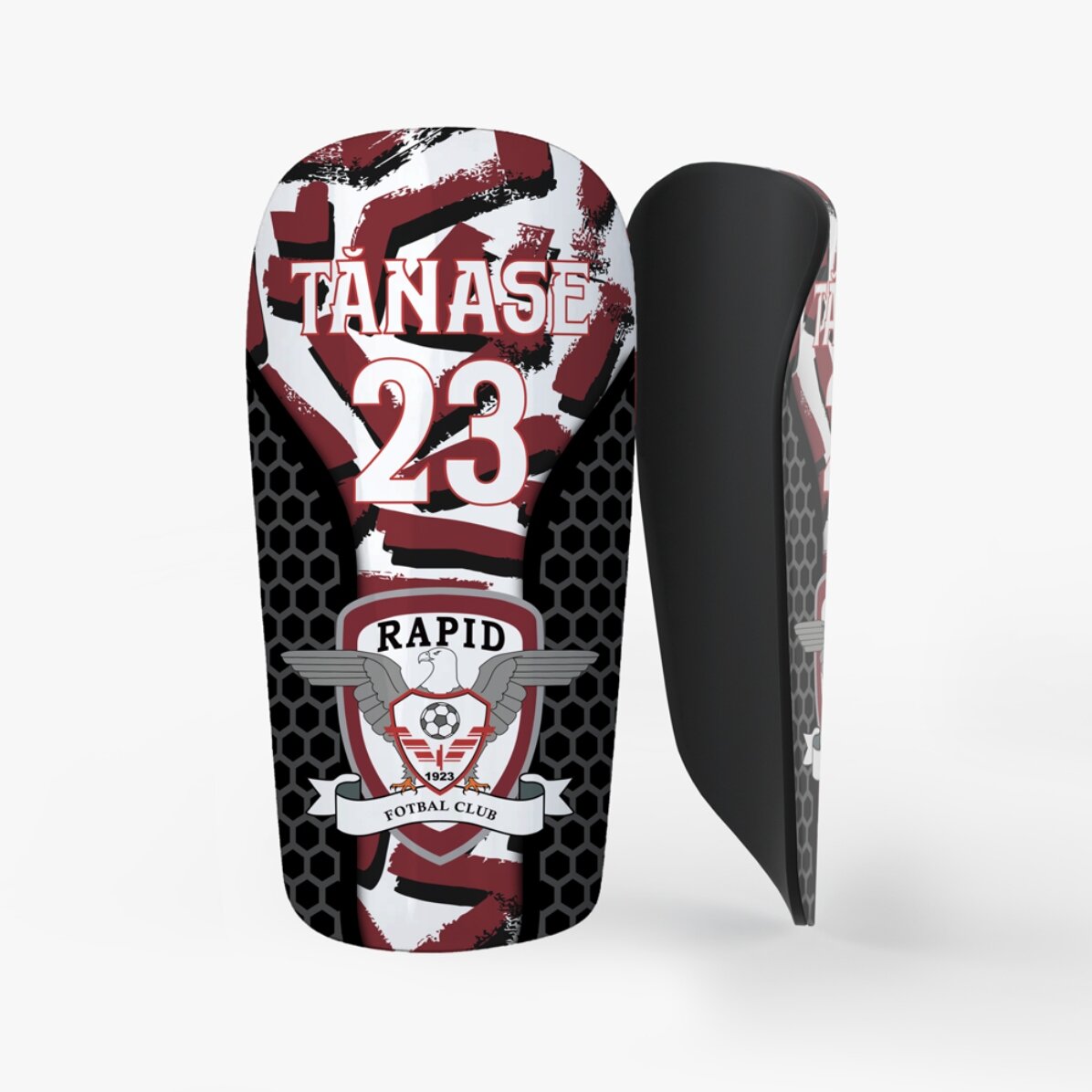 Apărători de fotbal FC Rapid personalizate cu text - Shields