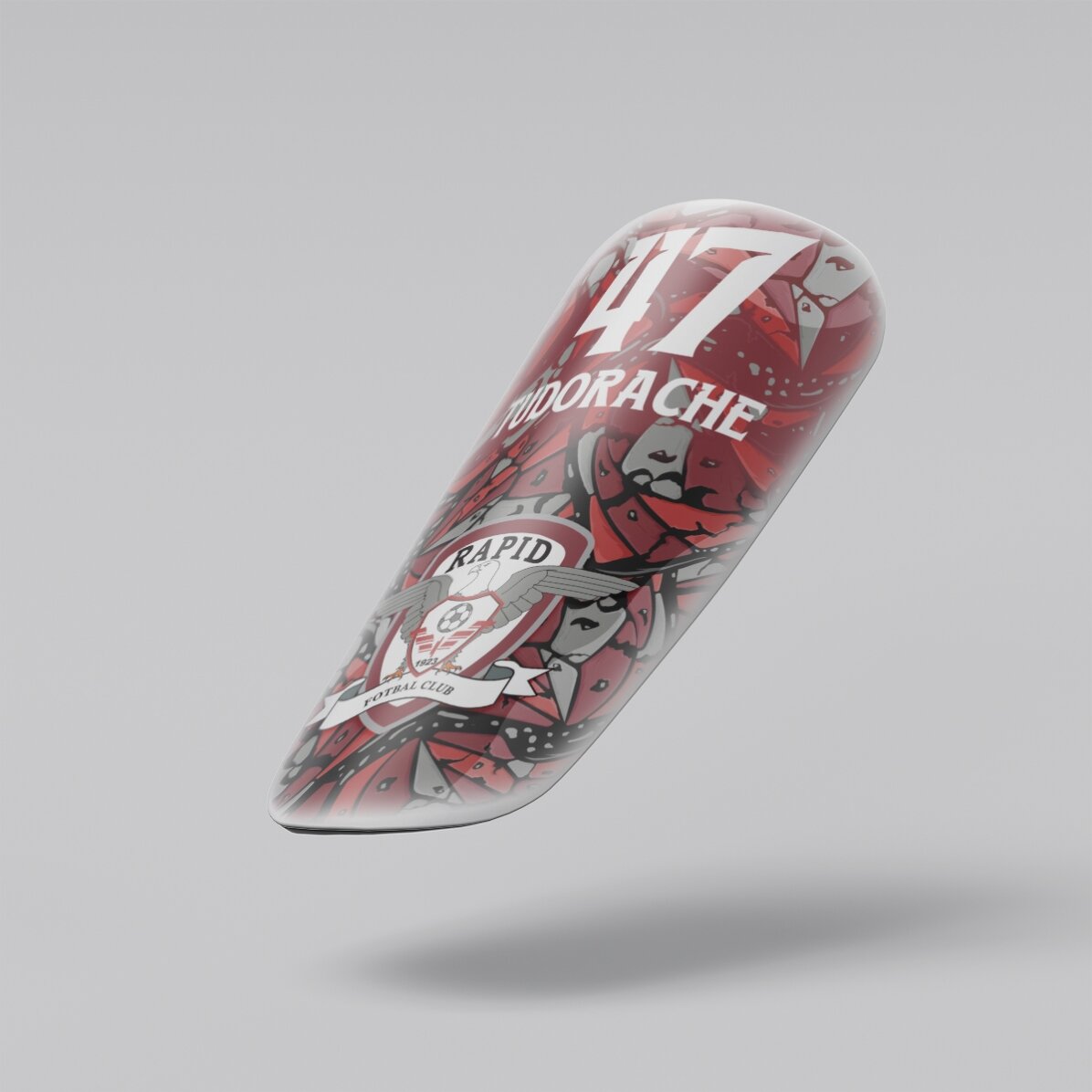 FC Rapid football defenders personalised with text - Stone