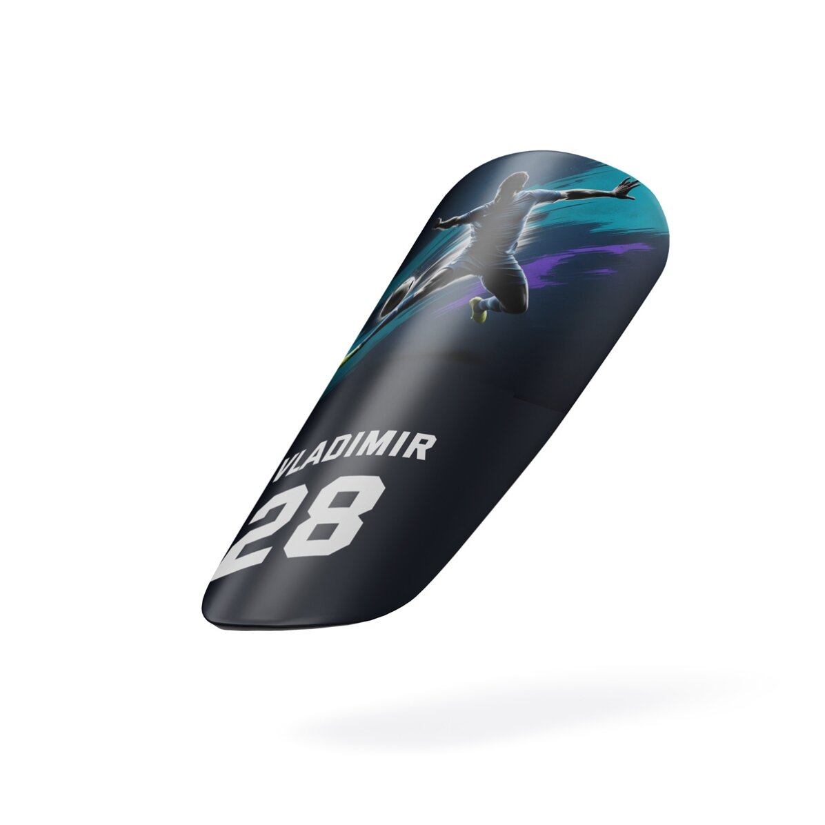 Apărători de fotbal personalizate cu nume și număr