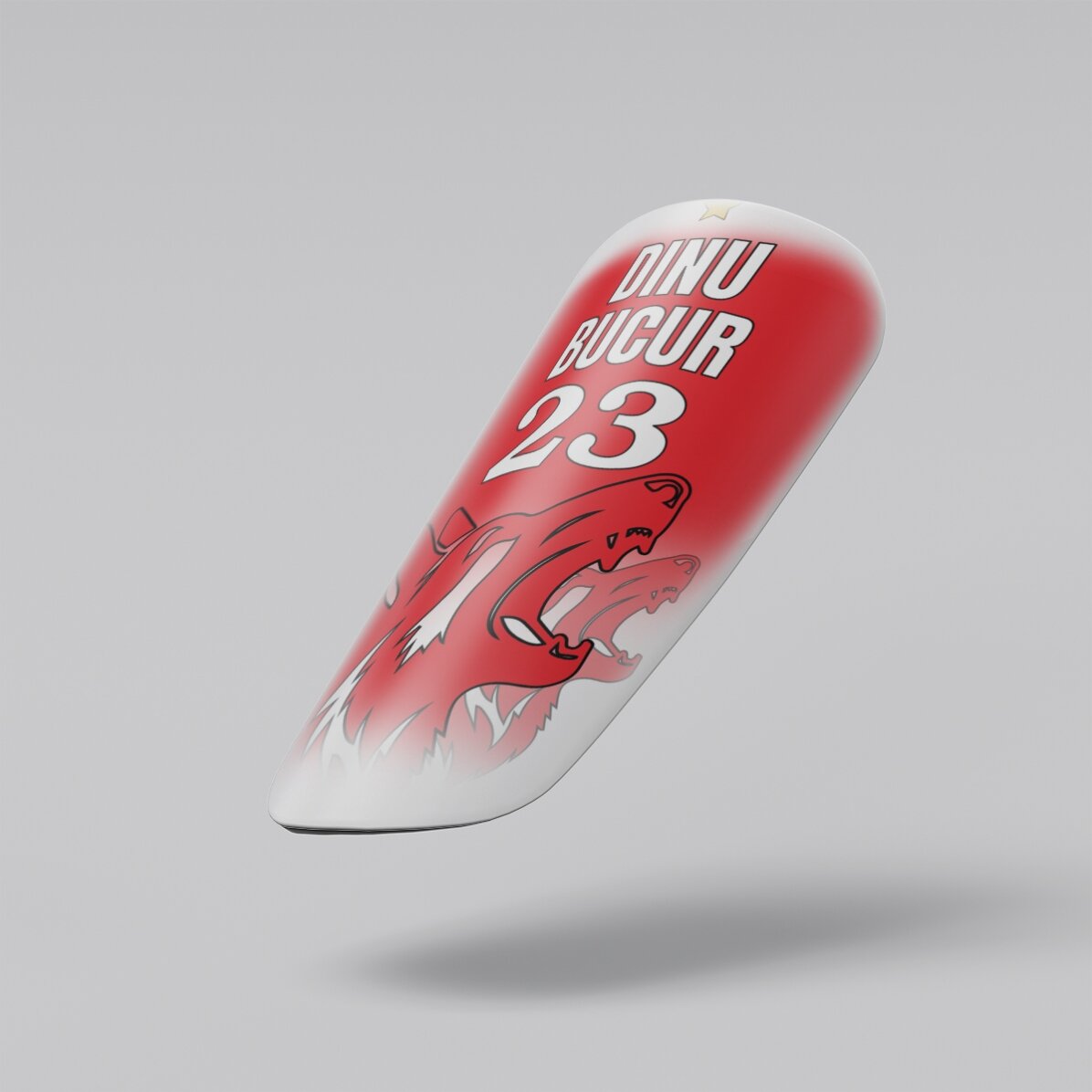 Personalised football shirts with text - Red and white