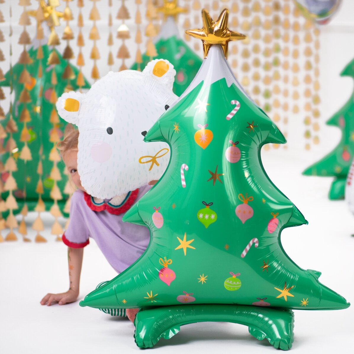 Balon - brad de Crăciun