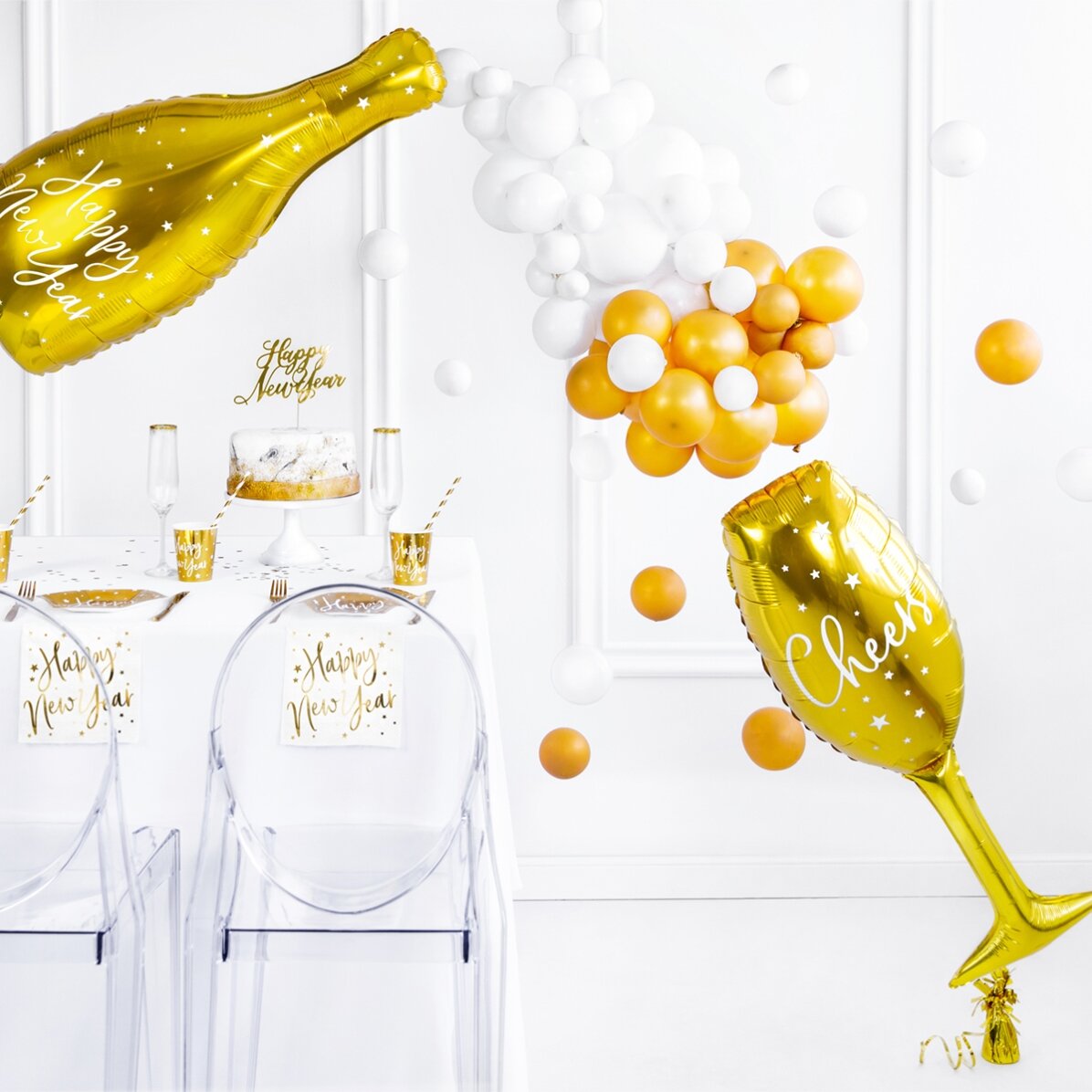 Balloon - Happy New Year bottle