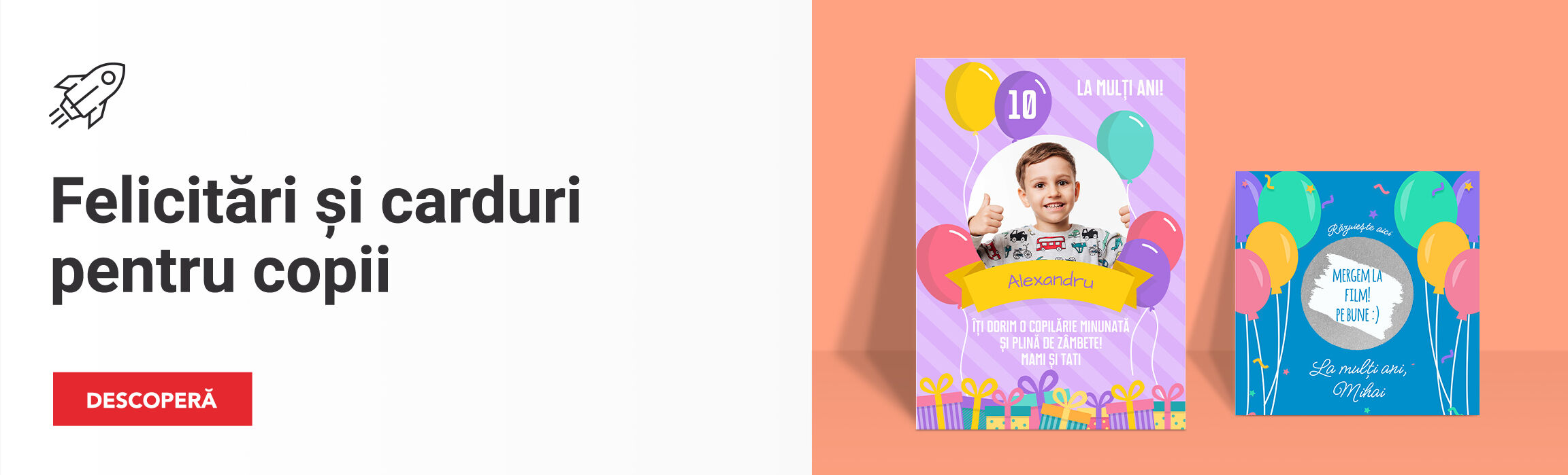 Felicitări pentru copii