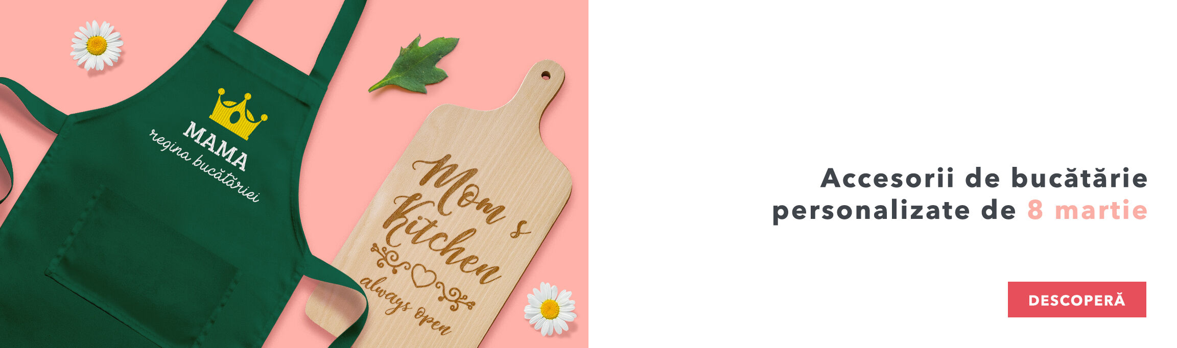 Personalised kitchen accessories for 8 March