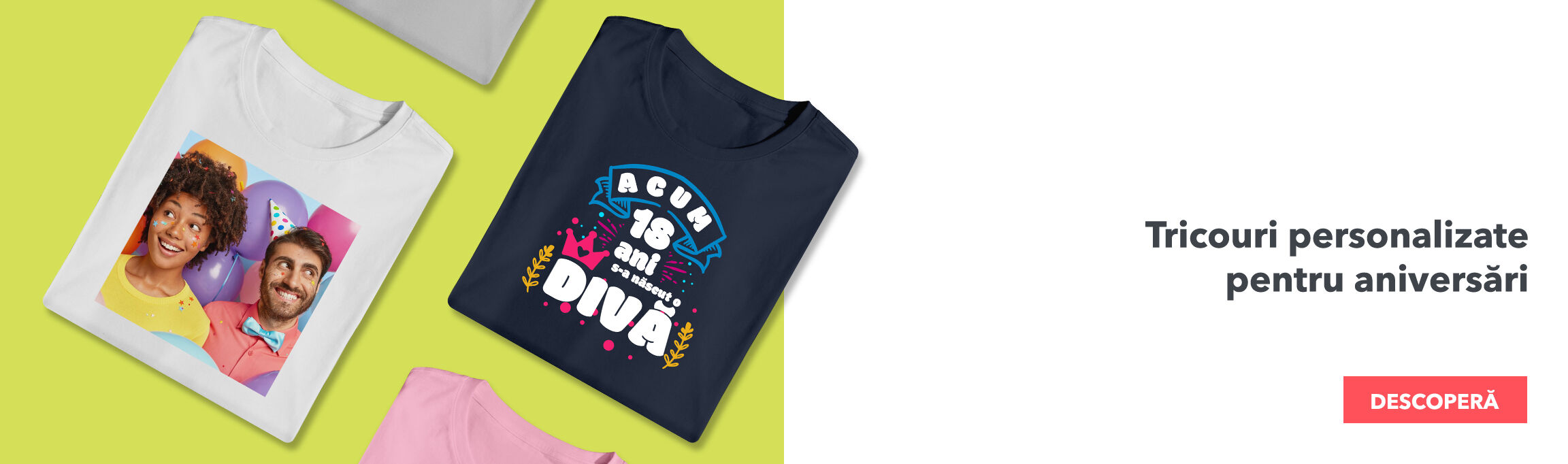 Personalised T-shirts for anniversaries