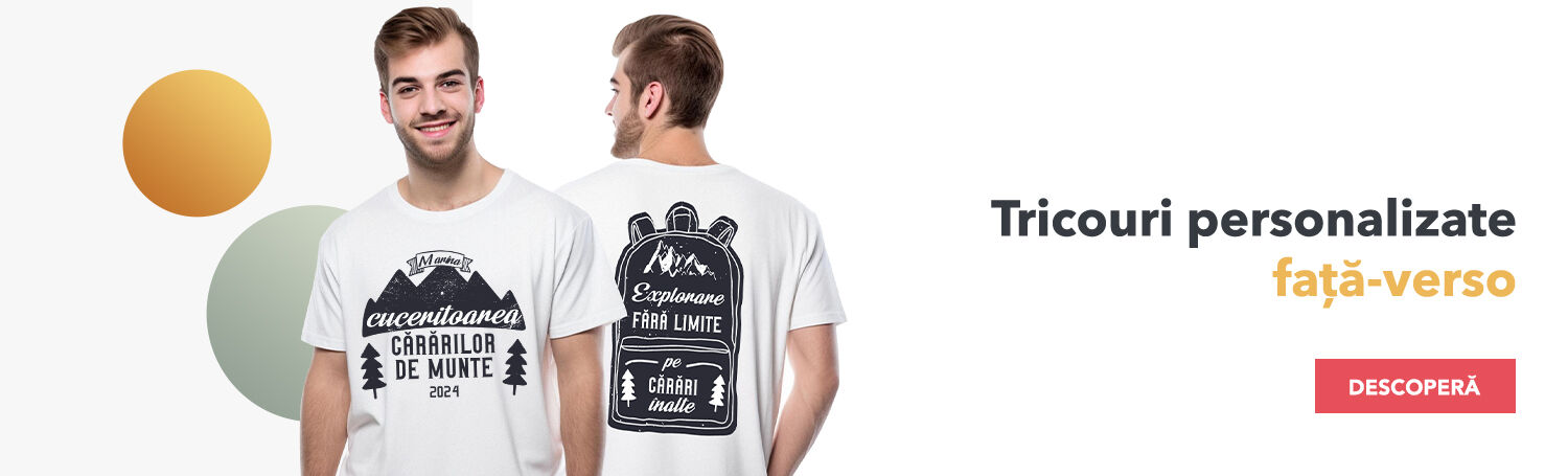 Customised T-shirts front - back (front/back)