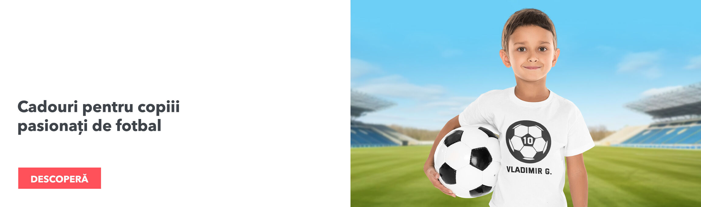 Colecție cadouri pentru copiii pasionați de fotbal