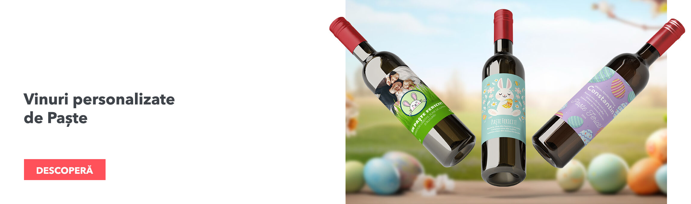 Personalised Easter wines