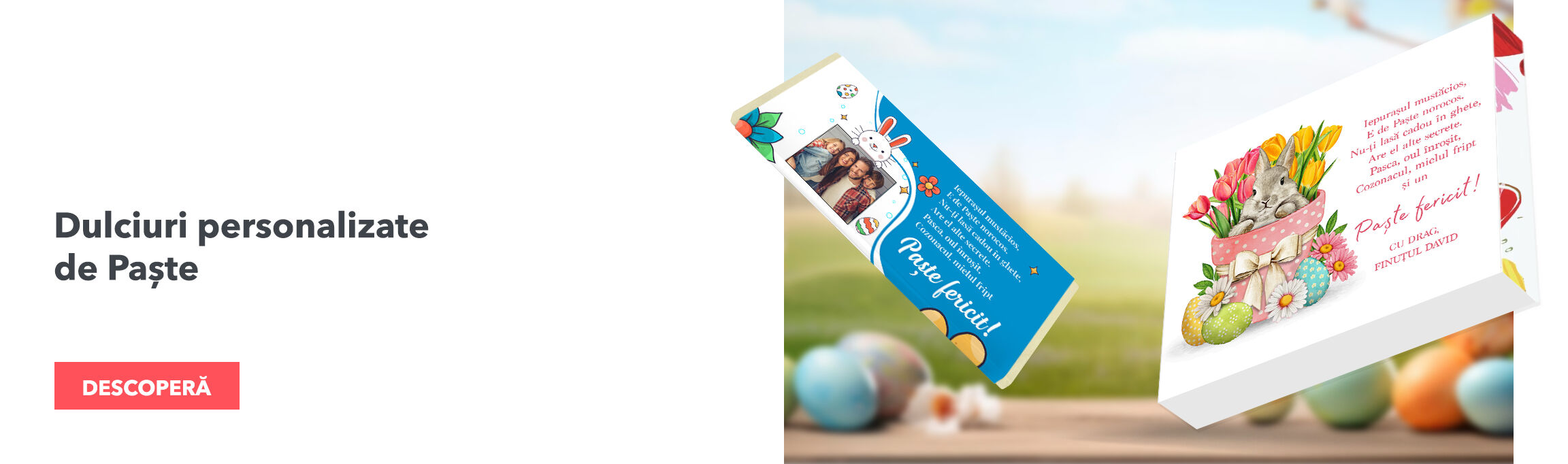 Personalised Easter sweets