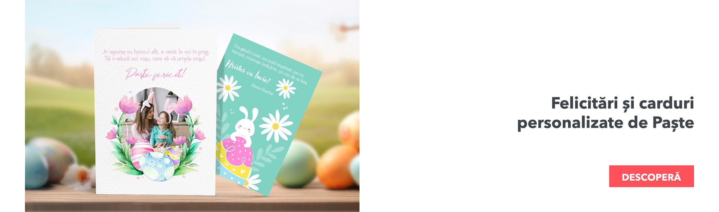 Personalised Easter cards and greetings cards