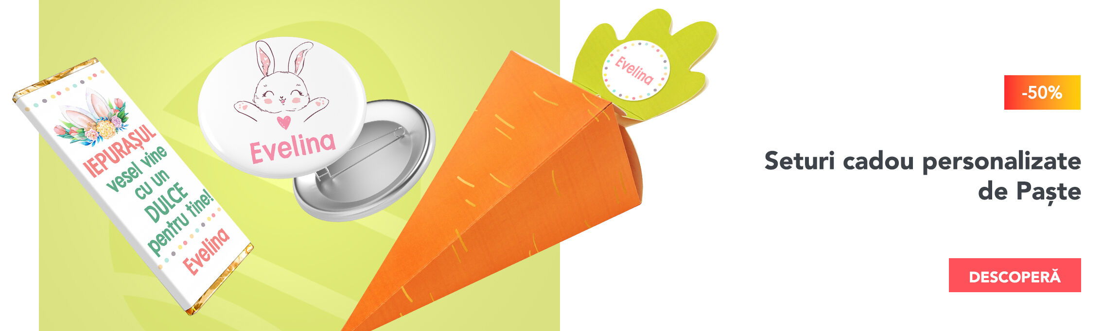 Personalised Easter gift sets