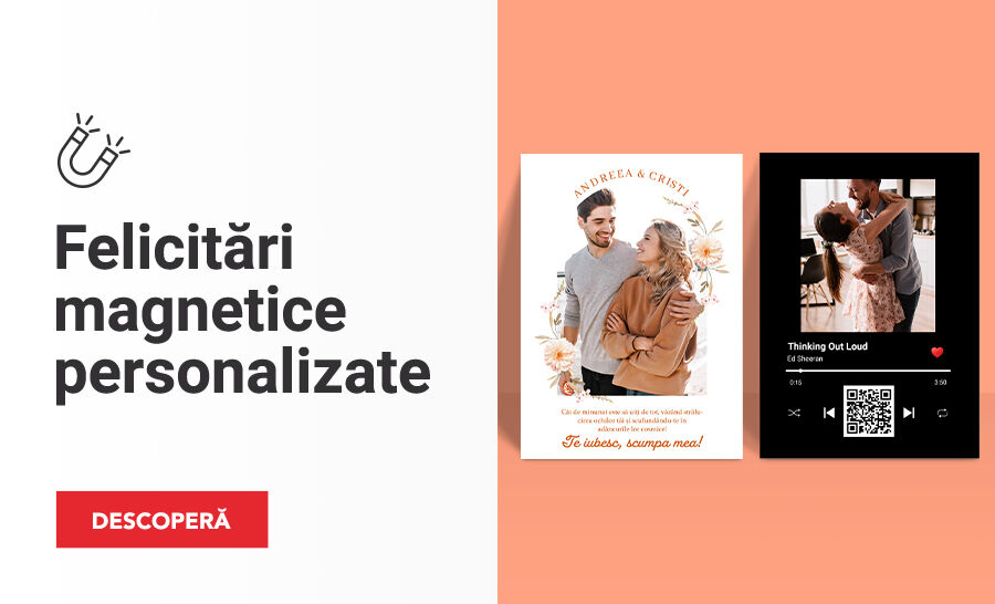 Felicitări magnetice personalizate