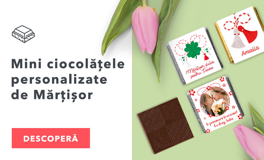 Personalised mini chocolates