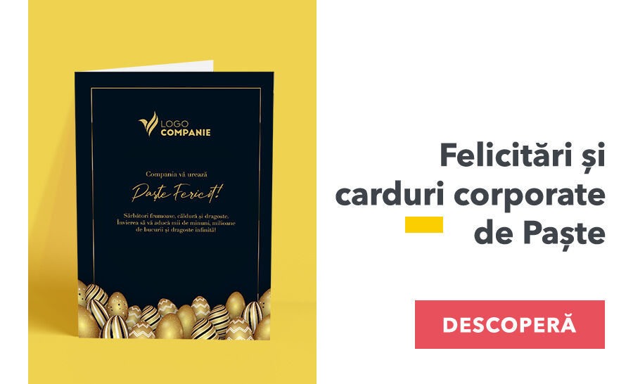 Felicitări și carduri corporate de Paște