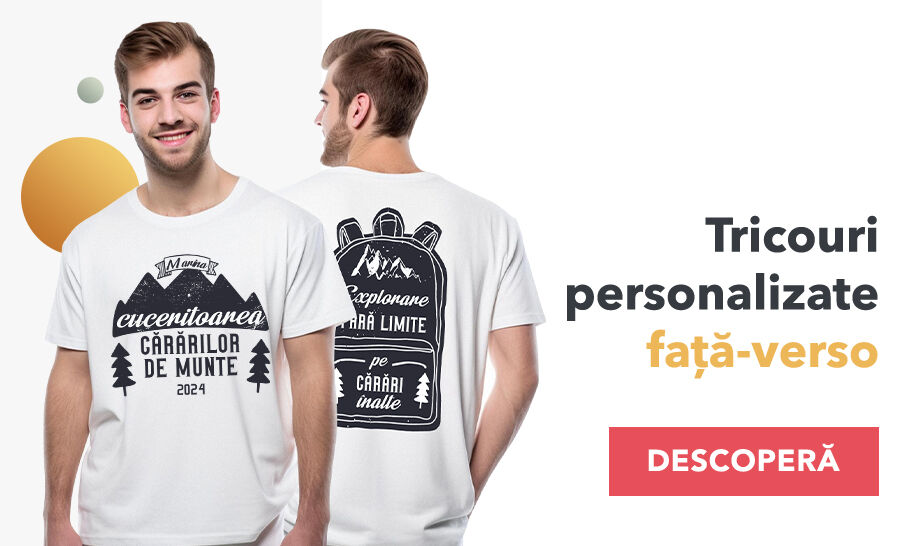 Customised T-shirts front - back (front/back)