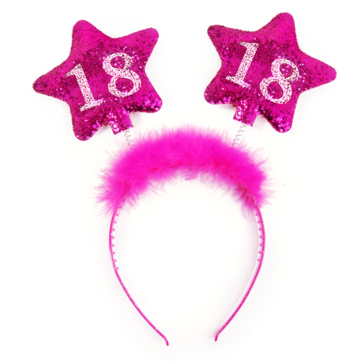 Crown with pink stars, enlarged - 18 years old