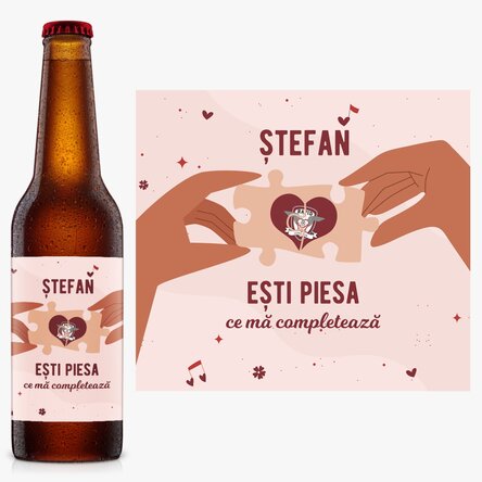 Bere FC Rapid personalizată cu text - Puzzle