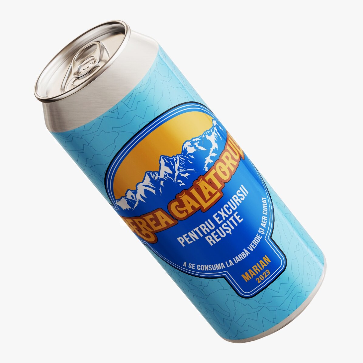 Bere la doză personalizată cu text - Berea călătorului