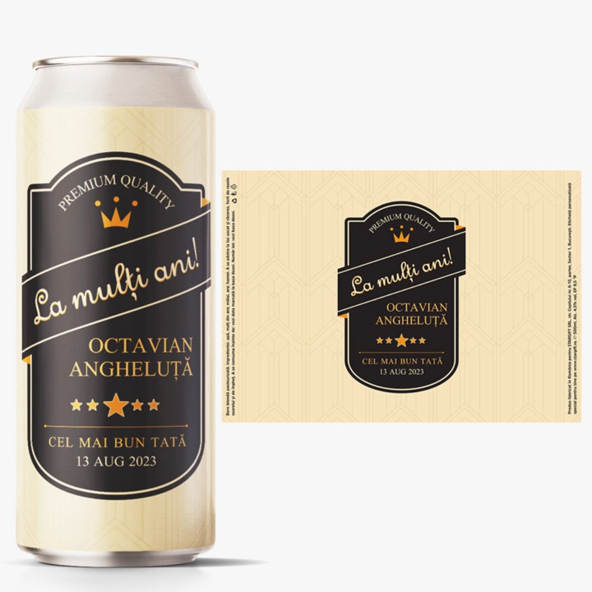 Bere la doză personalizată cu text - Special for you