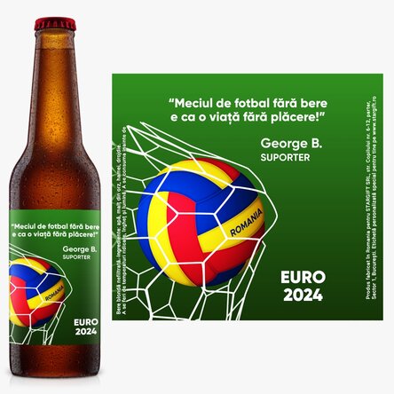 Bere personalizată cu mesaj - Fotbal