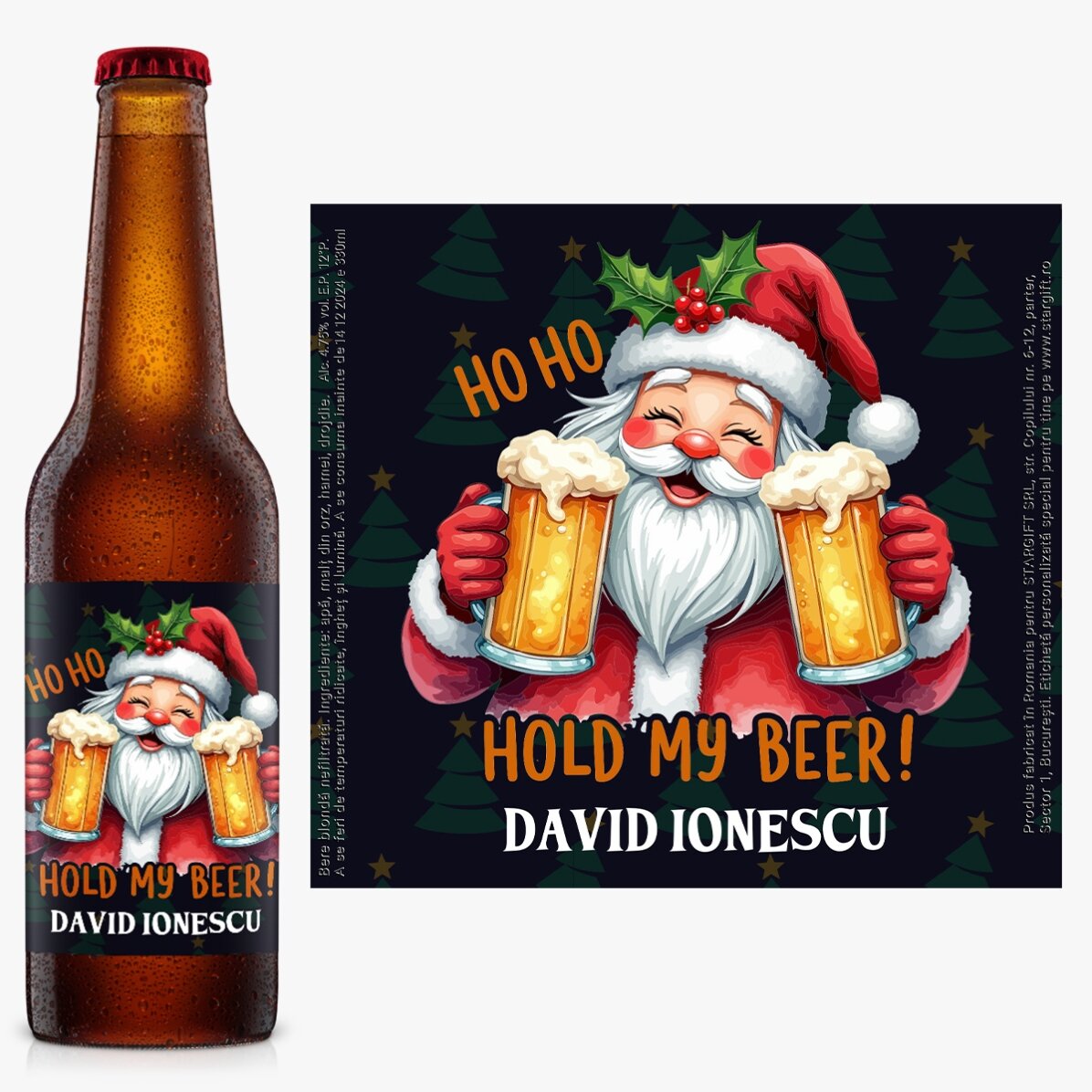 Bere personalizată cu nume - Hold my beer