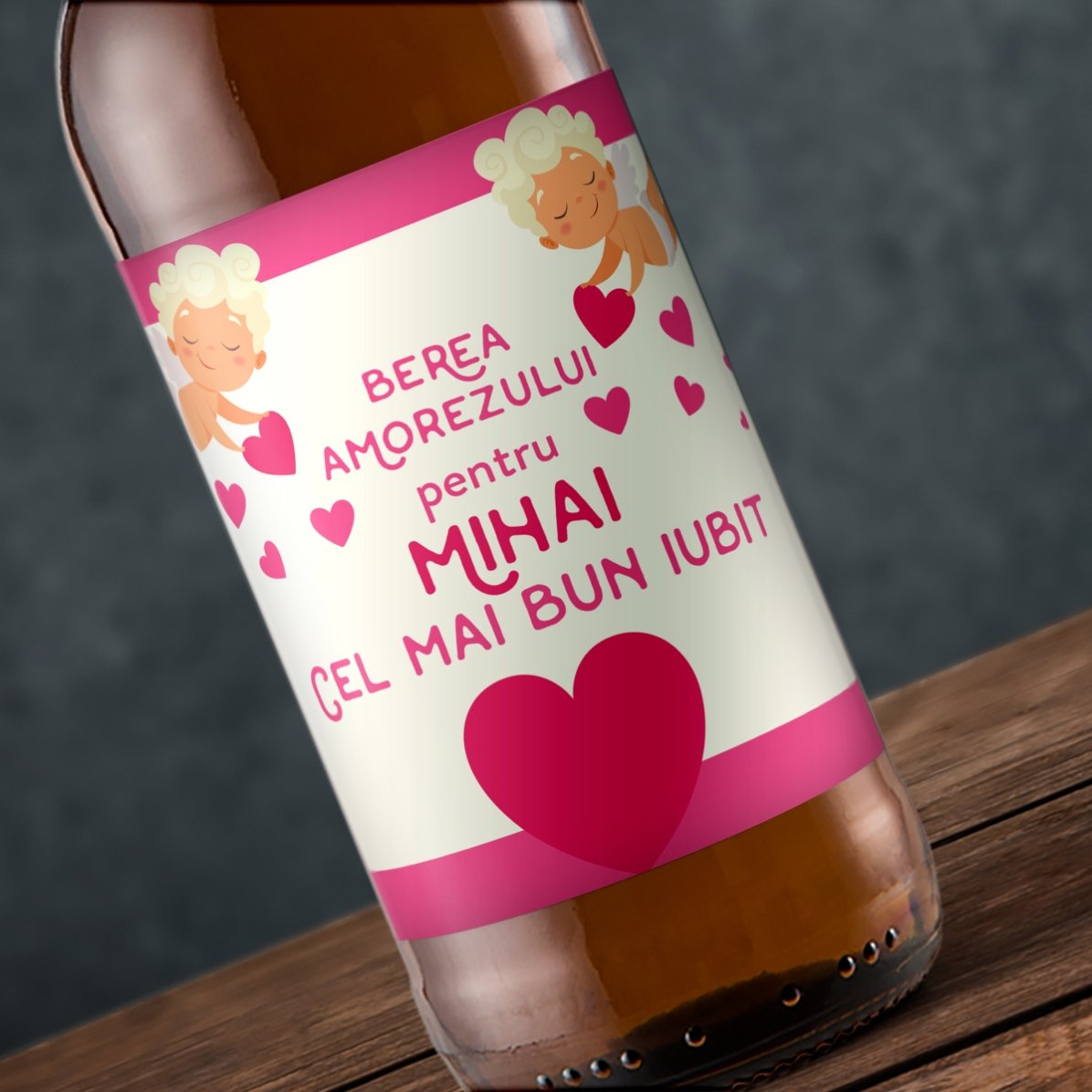 Bere personalizată cu text - Cupid