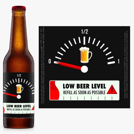 Bere personalizată cu text - Refill