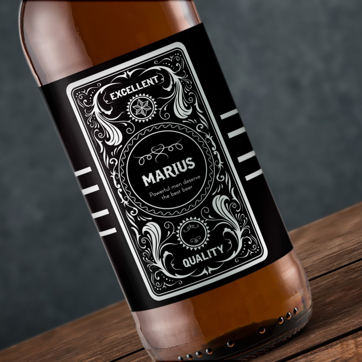 Bere personalizată cu text - Western