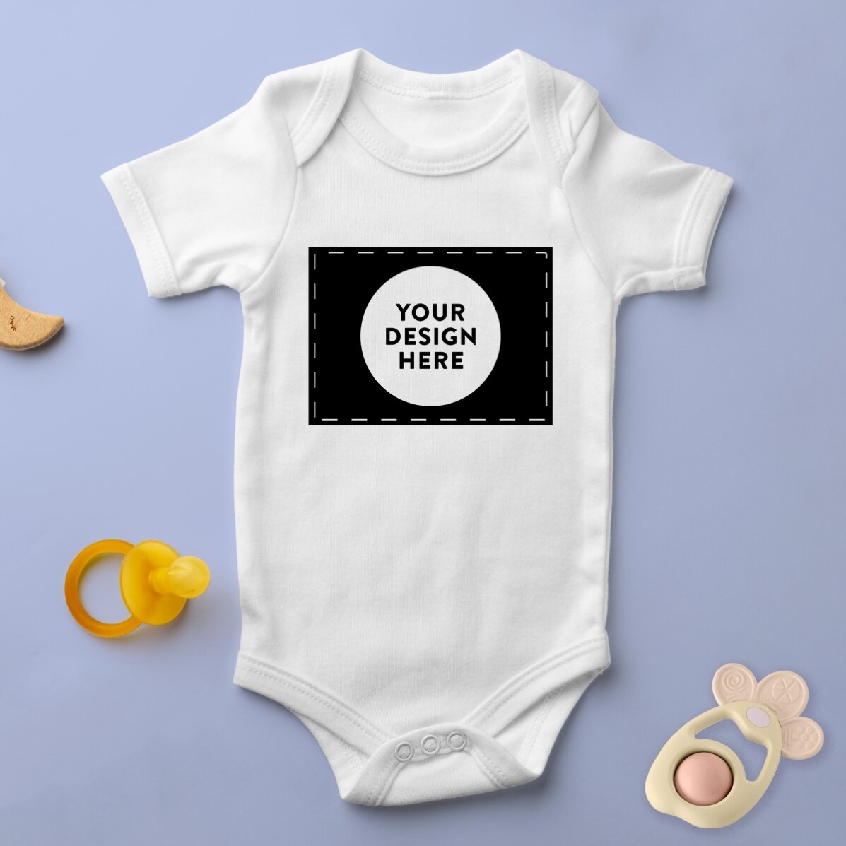 Personalised baby bodysuit with your landscape graphic