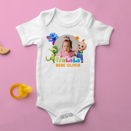 Body pentru copii personalizat cu nume și poză - TraLaLa