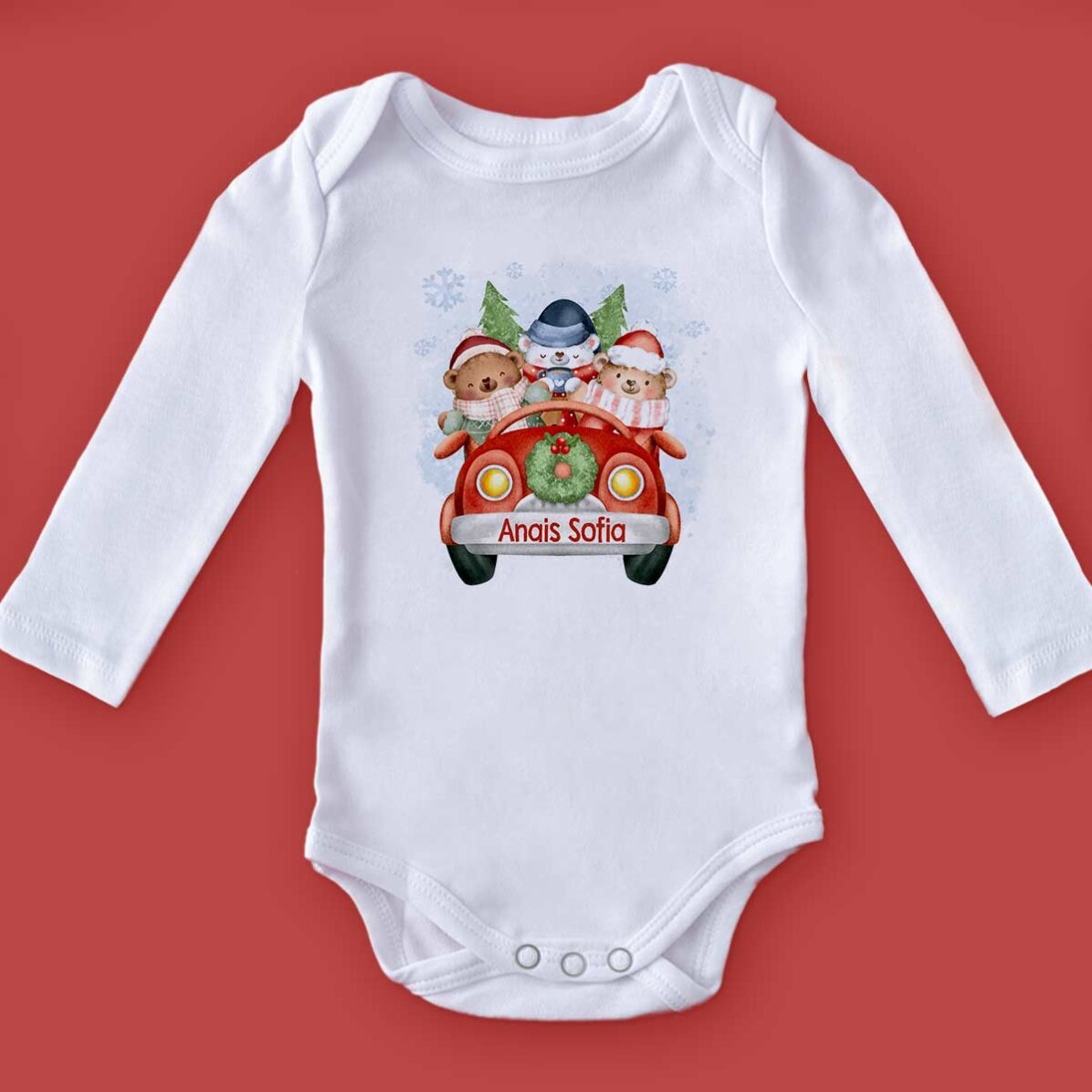 Body pentru copii personalizat cu text - Christmas