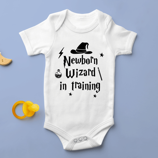 Body pentru copii personalizat cu text - Wizard/witch
