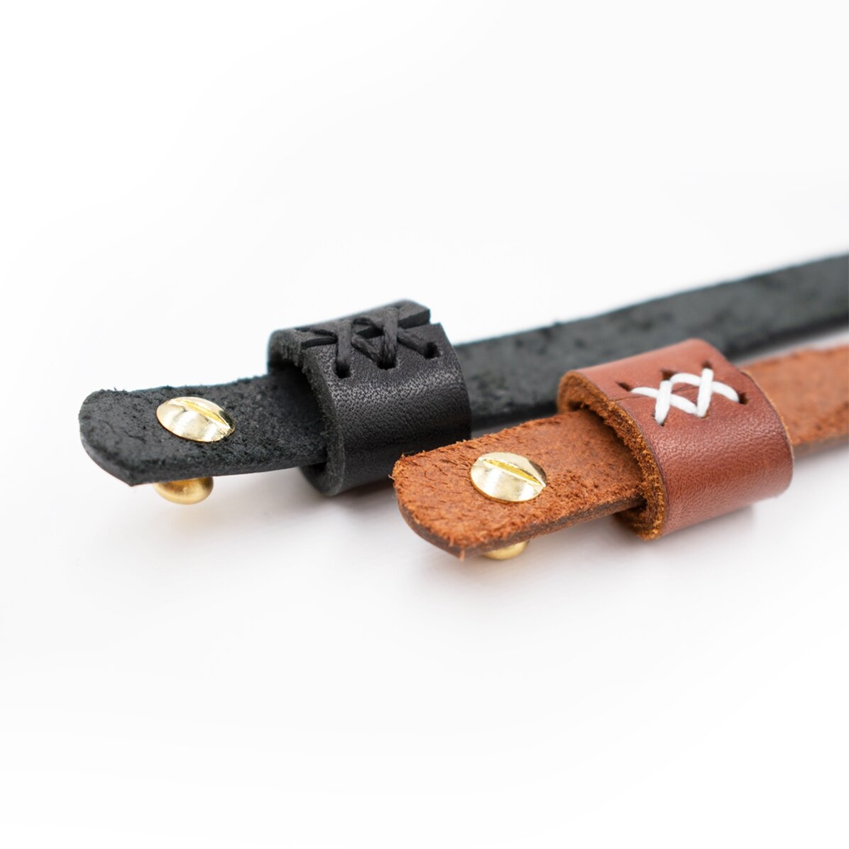 Brățară din piele personalizată cu inițiale și zodia Leu