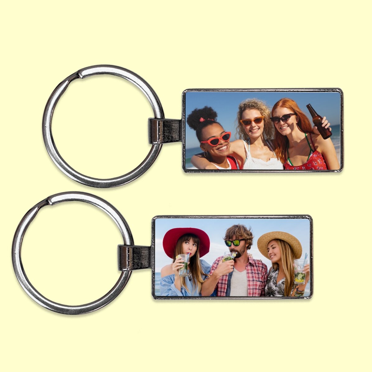 Breloc personalizat cu 2 poze