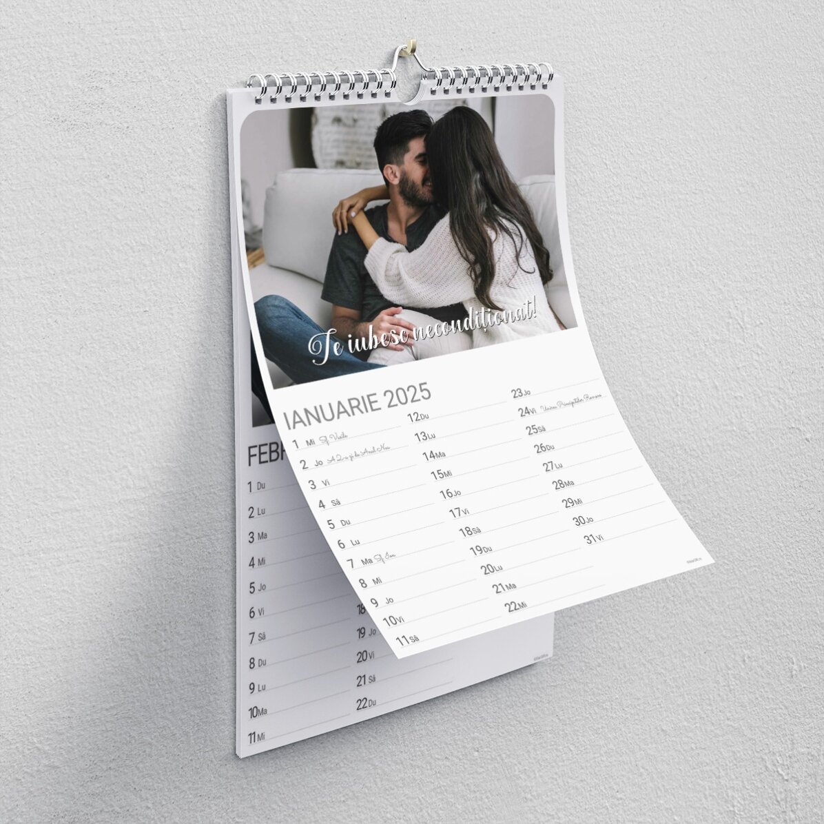 Calendar personalizat cu poze și mesaj - Momente speciale