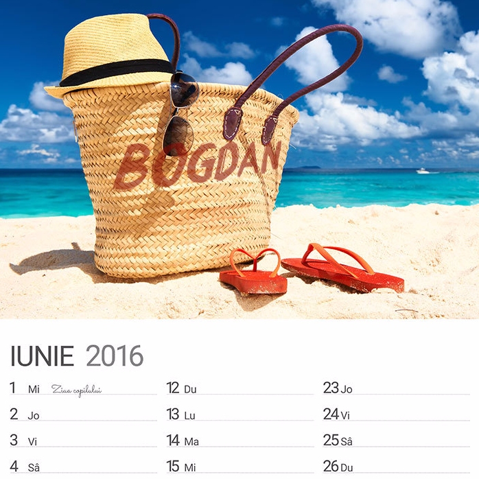 Personalised calendar - first edition