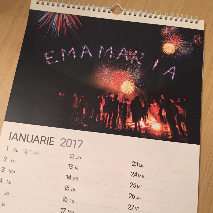 Personalised calendar - first edition