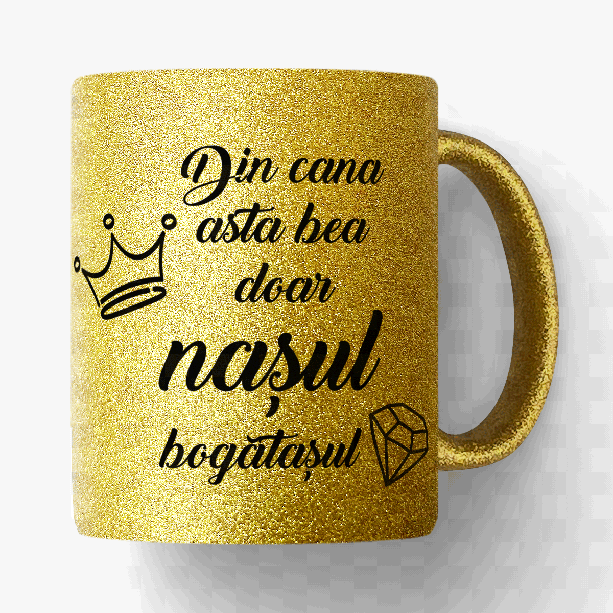 Cană personalizată cu mesaj pentru nași