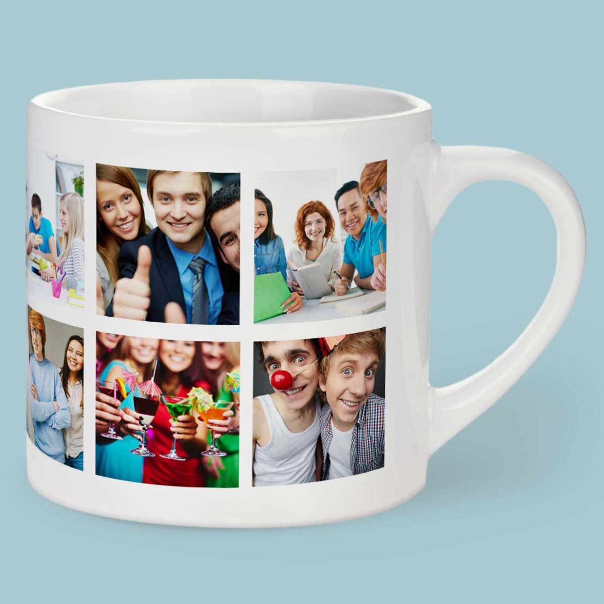 Cană espresso personalizată cu 12 poze