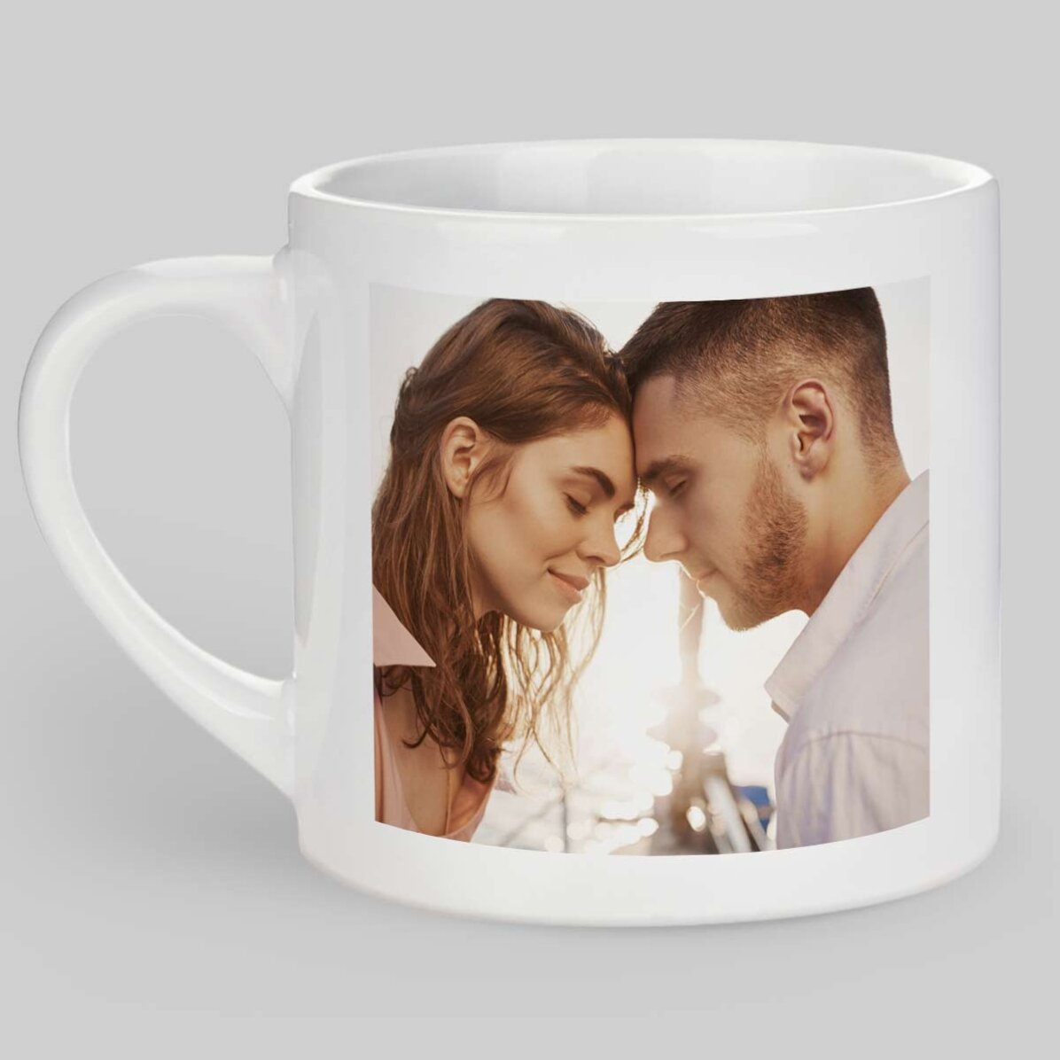 Cană espresso personalizată cu 2 poze