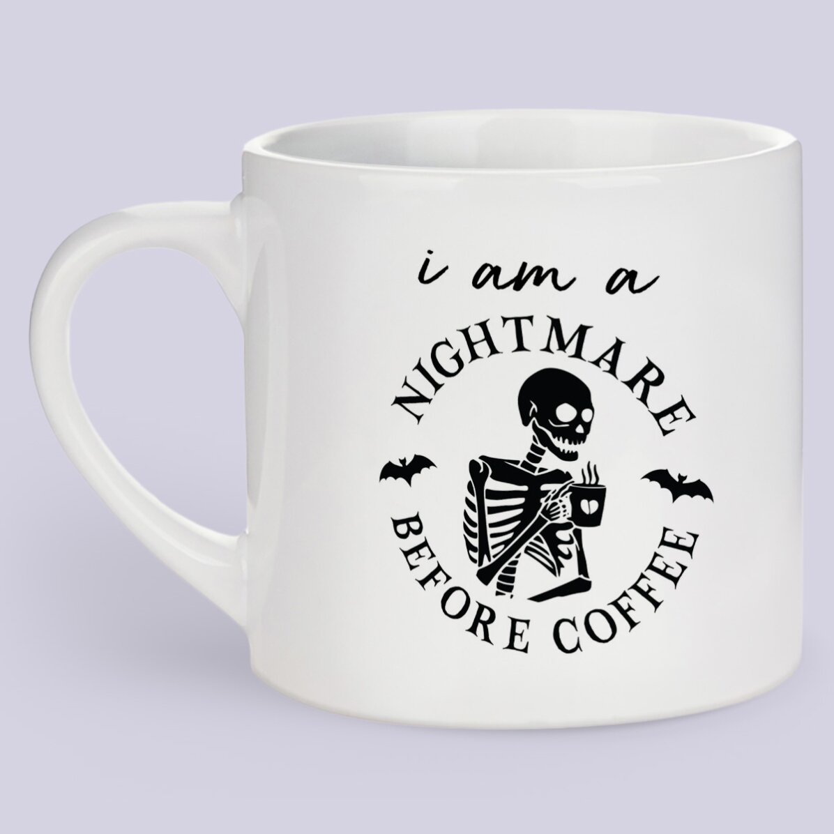 Cană espresso personalizată cu mesaj - Nightmare