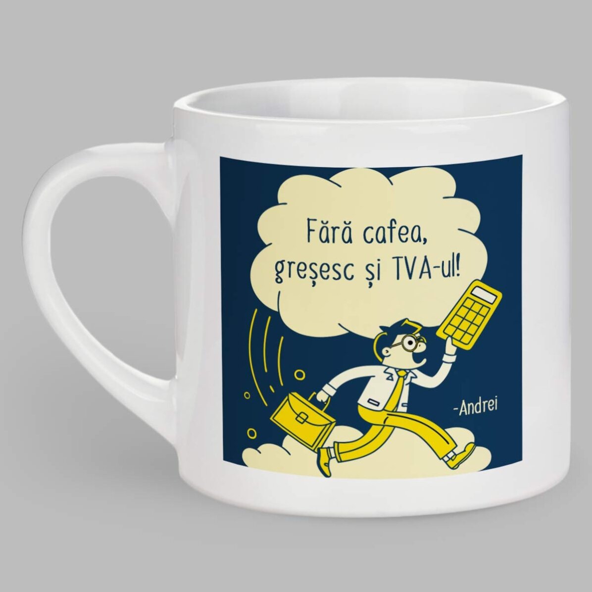 Personalised espresso cup with text - Accountant