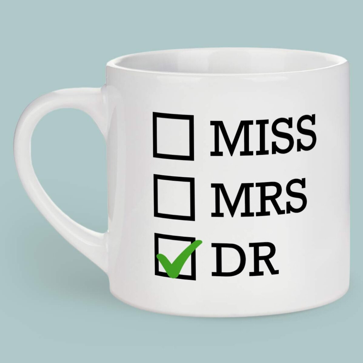 Cană espresso personalizată cu text - Doctor