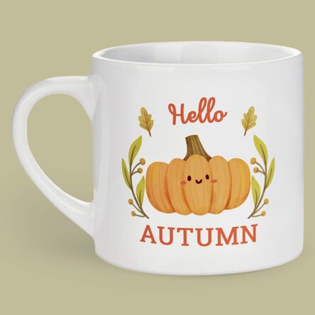 Cană espresso personalizată cu text - Toamnă