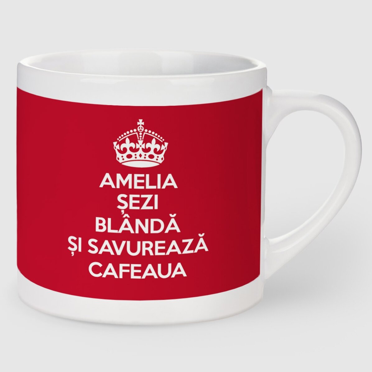 Cană espresso personalizată - KEEP CALM AND...